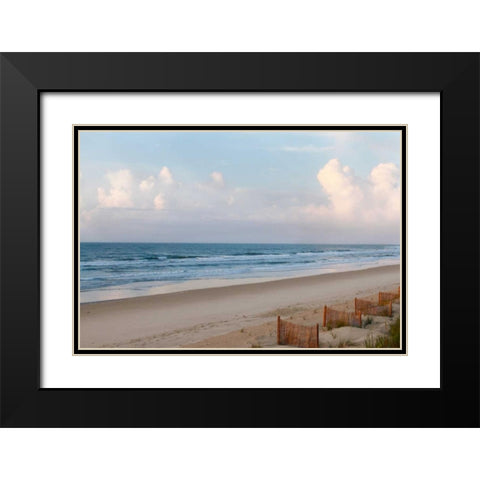 Beach Day Black Modern Wood Framed Art Print with Double Matting by Mansfield, Kathy