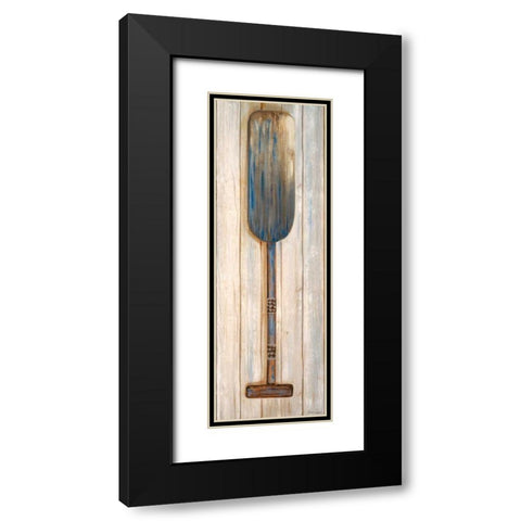 Blue Paddle Black Modern Wood Framed Art Print with Double Matting by Ritter, Gina
