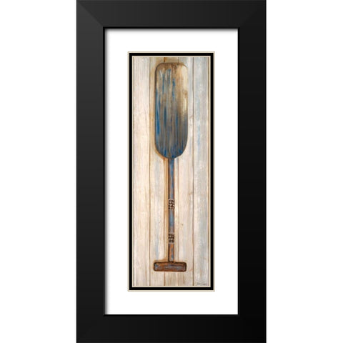 Blue Paddle Black Modern Wood Framed Art Print with Double Matting by Ritter, Gina
