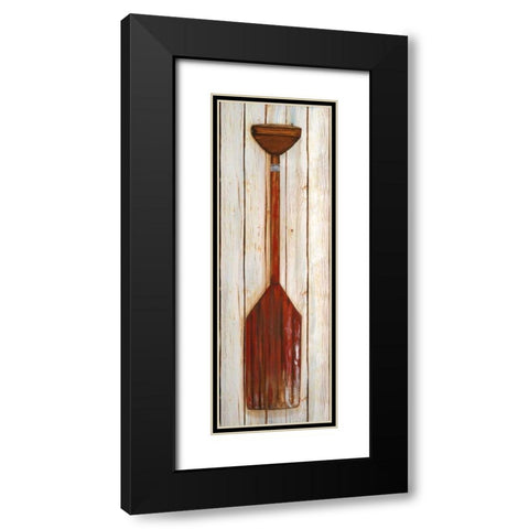 Red Paddle Black Modern Wood Framed Art Print with Double Matting by Ritter, Gina