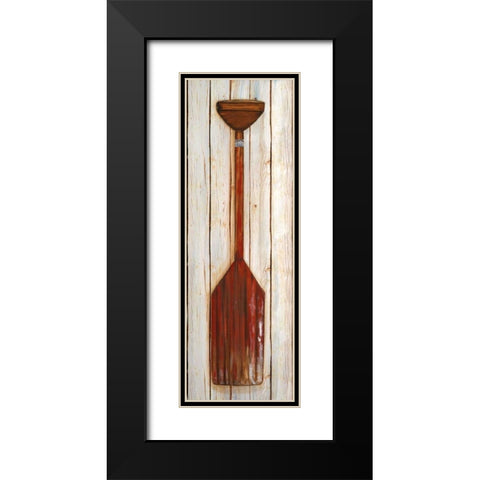 Red Paddle Black Modern Wood Framed Art Print with Double Matting by Ritter, Gina