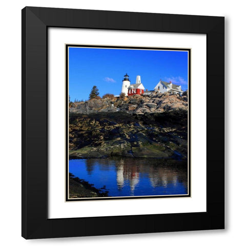 Pemaquid Point II Black Modern Wood Framed Art Print with Double Matting by Veilleux, Jason