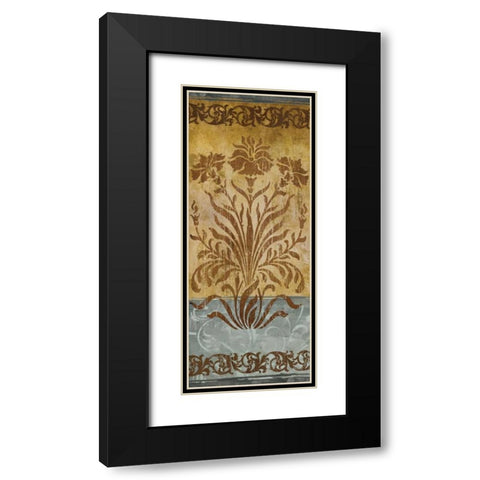 Floral Imprints II Black Modern Wood Framed Art Print with Double Matting by Medley, Elizabeth