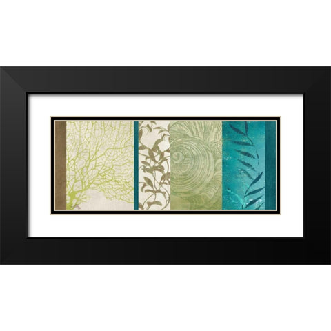 Aquatic Bliss I Black Modern Wood Framed Art Print with Double Matting by Medley, Elizabeth