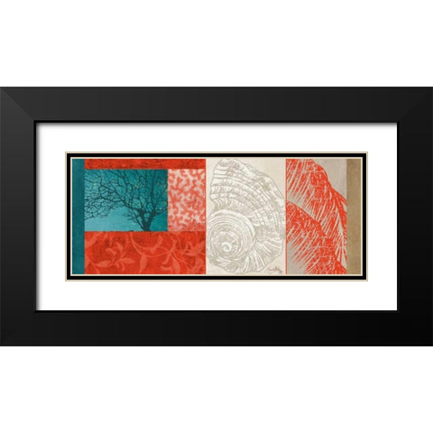 Nautical Finds II Black Modern Wood Framed Art Print with Double Matting by Medley, Elizabeth