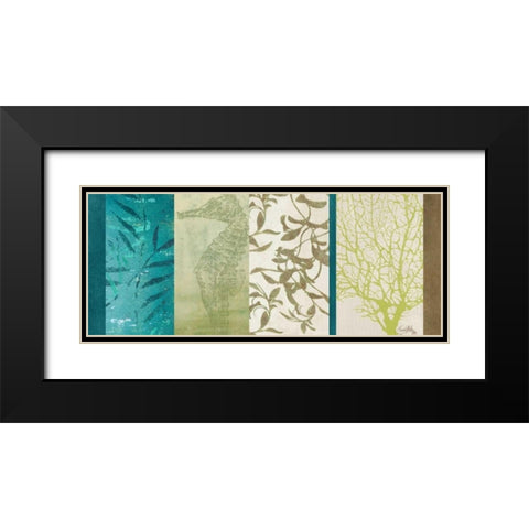 Aquatic Bliss II Black Modern Wood Framed Art Print with Double Matting by Medley, Elizabeth