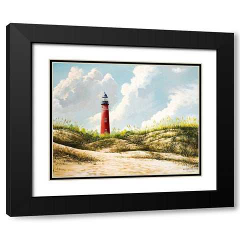 Lighthouse I Black Modern Wood Framed Art Print with Double Matting by Nawrocke, Bruce