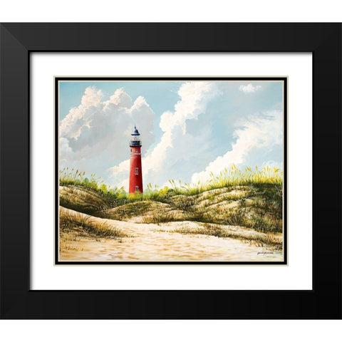 Lighthouse I Black Modern Wood Framed Art Print with Double Matting by Nawrocke, Bruce