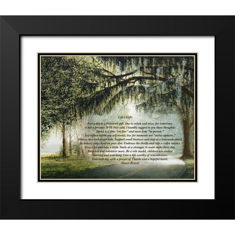 Lifes Gifts Black Modern Wood Framed Art Print with Double Matting by Nawrocke, Bruce