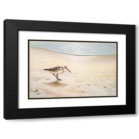 Morning Stroll Black Modern Wood Framed Art Print with Double Matting by Nawrocke, Bruce