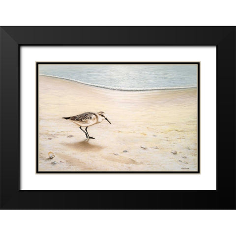 Morning Stroll Black Modern Wood Framed Art Print with Double Matting by Nawrocke, Bruce