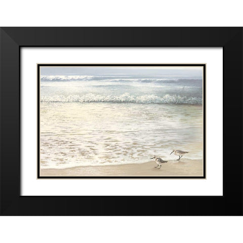 Strolling Along Black Modern Wood Framed Art Print with Double Matting by Nawrocke, Bruce