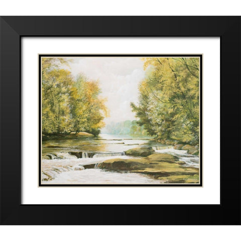 Firemens Park Black Modern Wood Framed Art Print with Double Matting by Nawrocke, Bruce