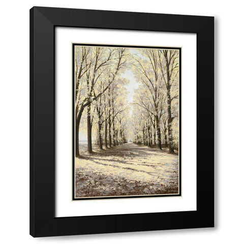 Winter Cathedral Vertical Black Modern Wood Framed Art Print with Double Matting by Nawrocke, Bruce