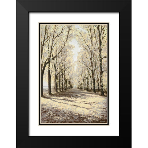 Winter Cathedral Vertical Black Modern Wood Framed Art Print with Double Matting by Nawrocke, Bruce