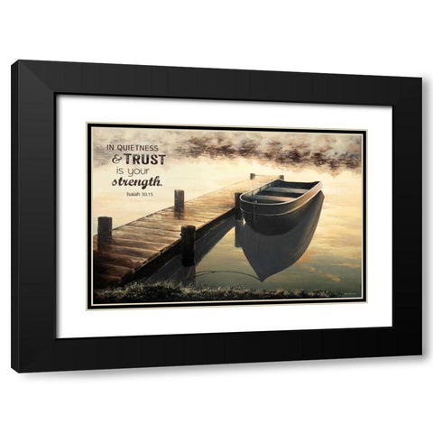 Trust (Quiet Morning) Black Modern Wood Framed Art Print with Double Matting by Nawrocke, Bruce