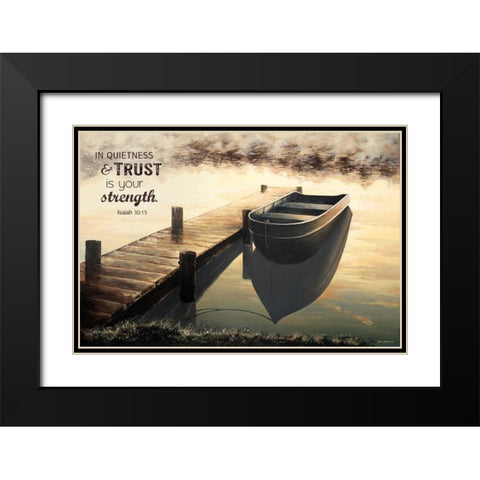Trust (Quiet Morning) Black Modern Wood Framed Art Print with Double Matting by Nawrocke, Bruce