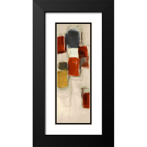 By the Bay Panel II Black Modern Wood Framed Art Print with Double Matting by Loreth, Lanie