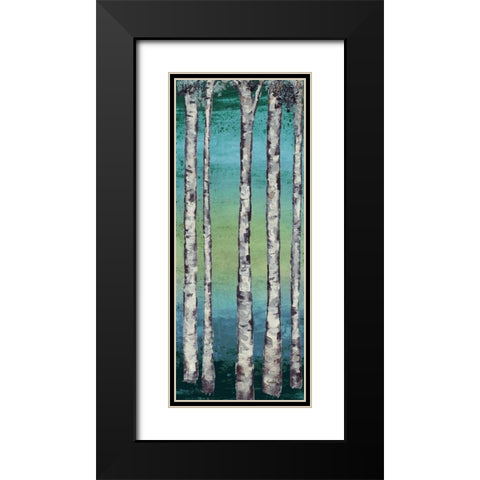 Tall Trees I Black Modern Wood Framed Art Print with Double Matting by Medley, Elizabeth