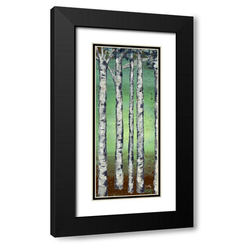 Tall Trees II Black Modern Wood Framed Art Print with Double Matting by Medley, Elizabeth