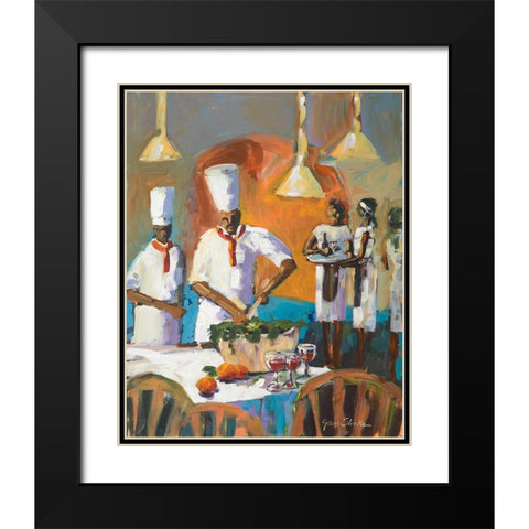 A Touch of Spice III Black Modern Wood Framed Art Print with Double Matting by Slivka, Jane