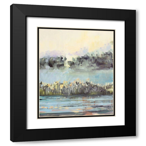 Swamp View Black Modern Wood Framed Art Print with Double Matting by Slivka, Jane
