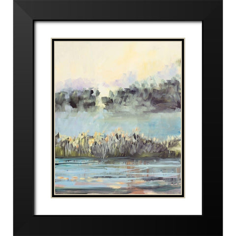 Swamp View Black Modern Wood Framed Art Print with Double Matting by Slivka, Jane