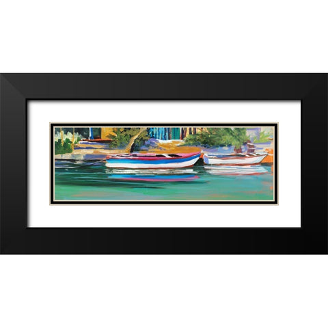 Vacation Home Black Modern Wood Framed Art Print with Double Matting by Slivka, Jane