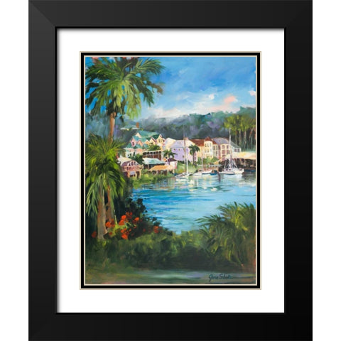 Getaway Black Modern Wood Framed Art Print with Double Matting by Slivka, Jane