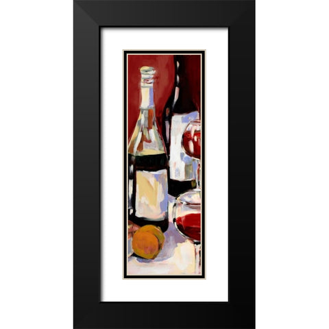 Wine and Dine I Black Modern Wood Framed Art Print with Double Matting by Slivka, Jane