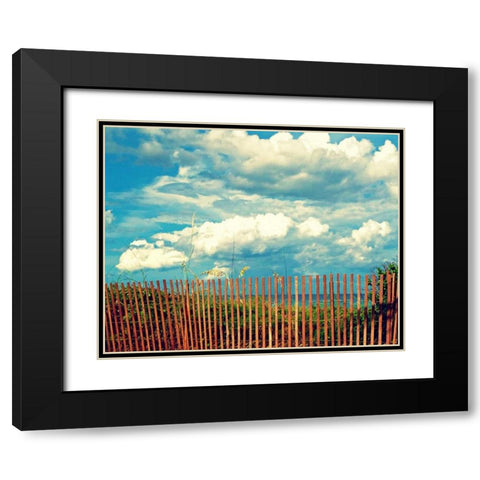 Delray Beach Black Modern Wood Framed Art Print with Double Matting by Saghini, Lisa Hill