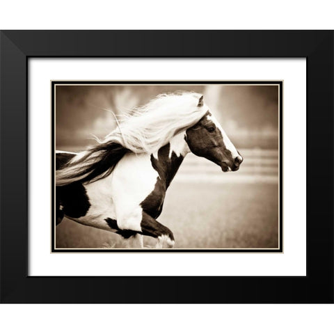 Gypsies Pride Black Modern Wood Framed Art Print with Double Matting by Walker, Carol