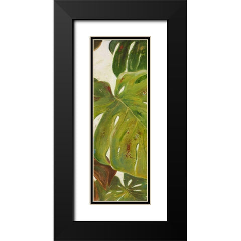 Green Touch Panel II Black Modern Wood Framed Art Print with Double Matting by Pinto, Patricia