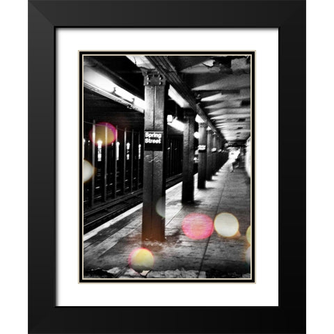 Next Stop Black Modern Wood Framed Art Print with Double Matting by Acosta