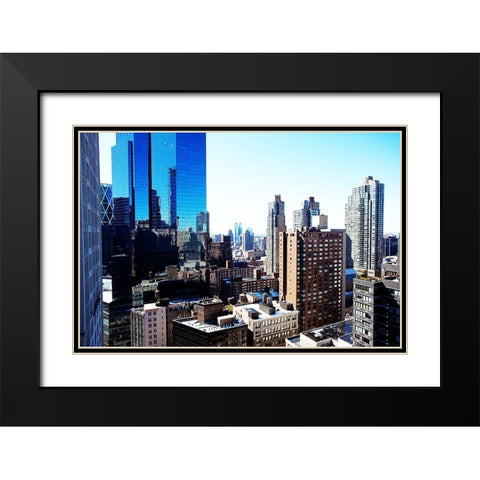 Skyline Black Modern Wood Framed Art Print with Double Matting by Bryant, Susan