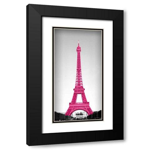 Pretty in Paris Black Modern Wood Framed Art Print with Double Matting by Navas, Emily