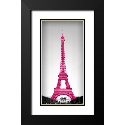 Pretty in Paris Black Modern Wood Framed Art Print with Double Matting by Navas, Emily