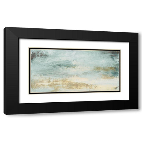 Open Glow Horizon II Black Modern Wood Framed Art Print with Double Matting by Marcon, Michael