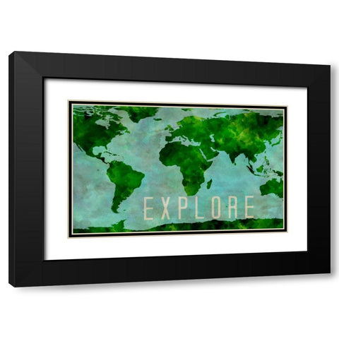 Explore Black Modern Wood Framed Art Print with Double Matting by Sundance Studio