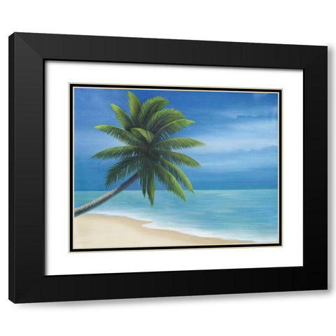 Palm Beach I Black Modern Wood Framed Art Print with Double Matting by Rhyan, Vivien