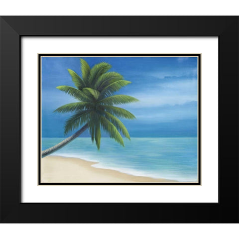 Palm Beach I Black Modern Wood Framed Art Print with Double Matting by Rhyan, Vivien