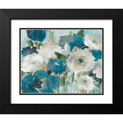 Indigo Power I Black Modern Wood Framed Art Print with Double Matting by Loreth, Lanie
