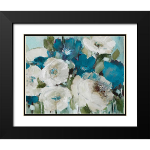 Indigo Power II Black Modern Wood Framed Art Print with Double Matting by Loreth, Lanie