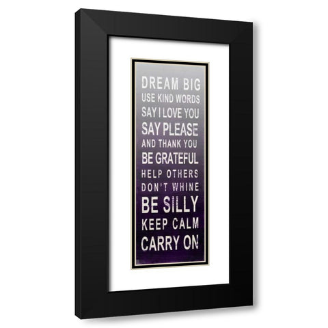 Be Grateful I Black Modern Wood Framed Art Print with Double Matting by SD Graphics Studio
