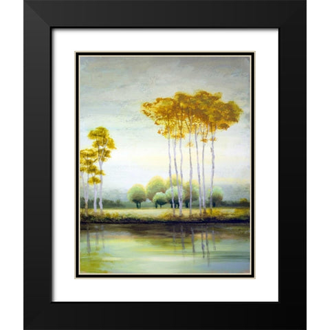 September Calm II Black Modern Wood Framed Art Print with Double Matting by Marcon, Michael