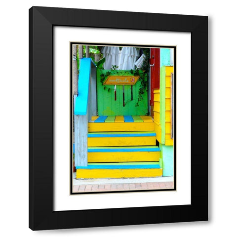 Cocktail House Black Modern Wood Framed Art Print with Double Matting by Peck, Gail
