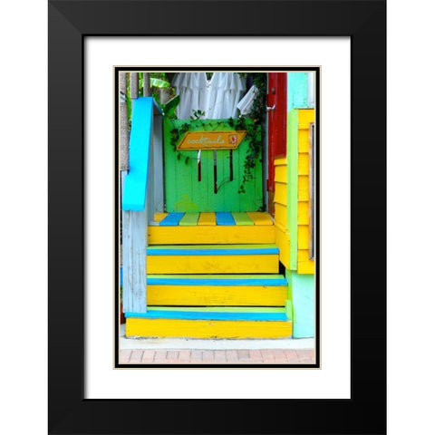 Cocktail House Black Modern Wood Framed Art Print with Double Matting by Peck, Gail