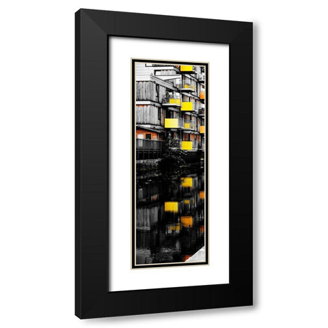Reflecting Lofts I Black Modern Wood Framed Art Print with Double Matting by Peck, Gail
