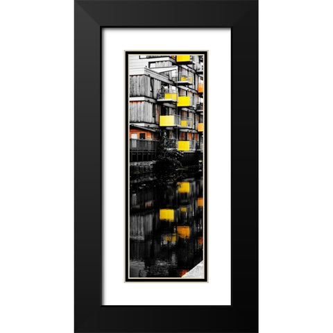 Reflecting Lofts I Black Modern Wood Framed Art Print with Double Matting by Peck, Gail