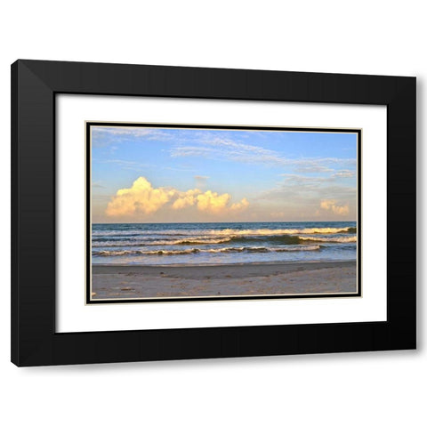 Relaxing Retreat Black Modern Wood Framed Art Print with Double Matting by Peck, Gail